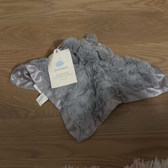 NWT Gray Elephant Plush Security Blanket - Picture 3 of 3